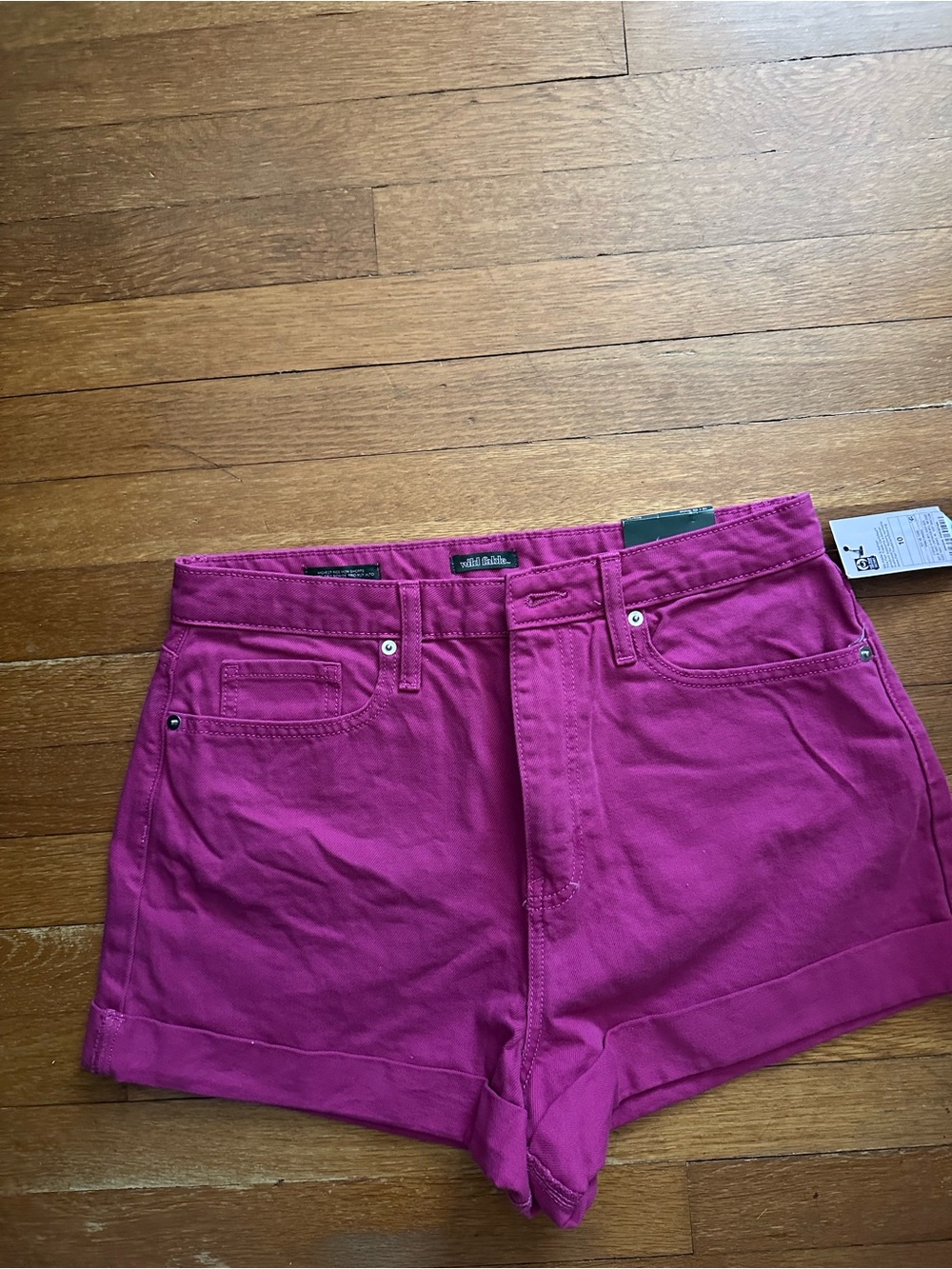 wild fable Bright Fuchsia High-Rise Jean Shorts